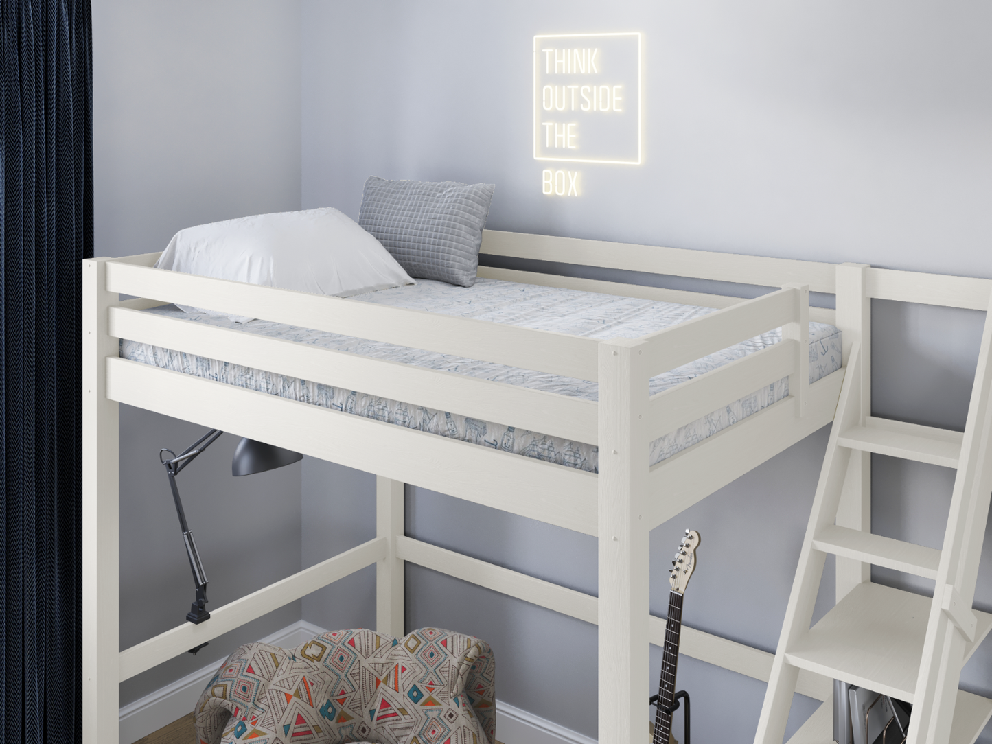Noomi Studio Loft Bed Double High Sleeper (FSC-CERTIFIED)