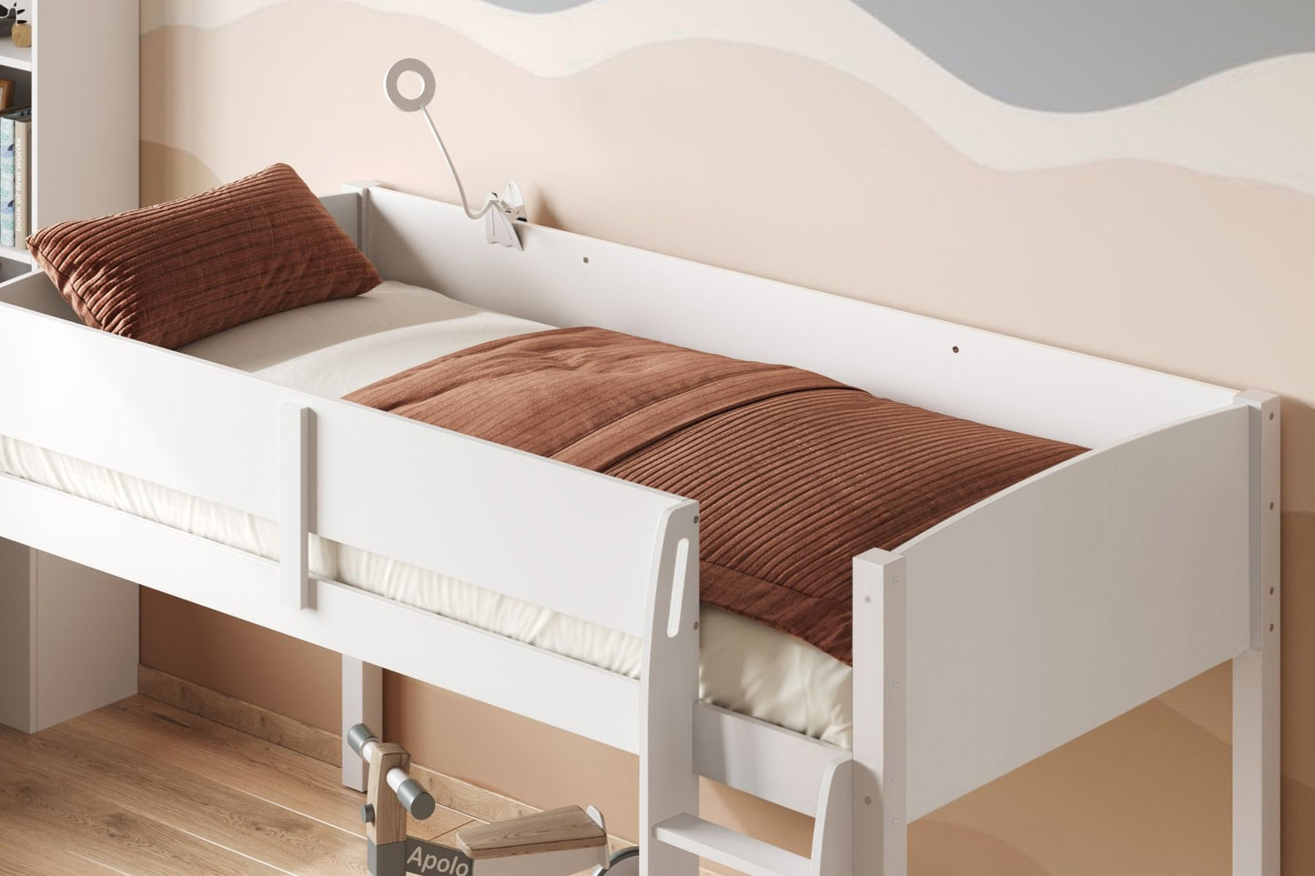 Flair Loop Wooden Mid Sleeper Cabin Bed