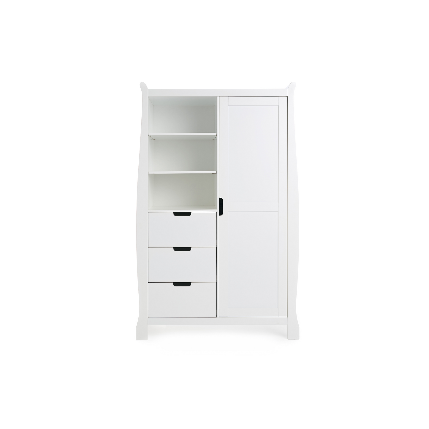 Obaby Stamford Classic Sleigh 4 Piece Room Set - White 140 x 70