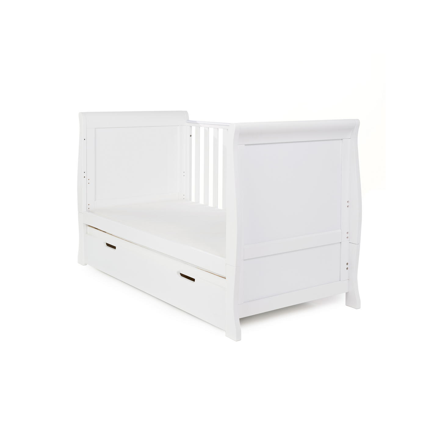 Obaby Stamford Classic Sleigh 3 Piece Room Set - White 140 x 70