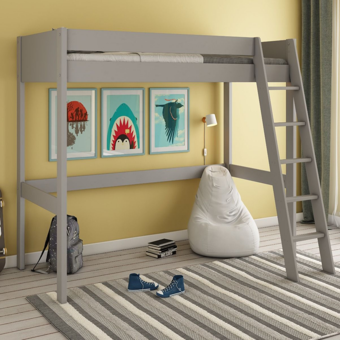 Noomi Tera Solid Wood Highsleeper Frame(FSC-CERTIFIED)
