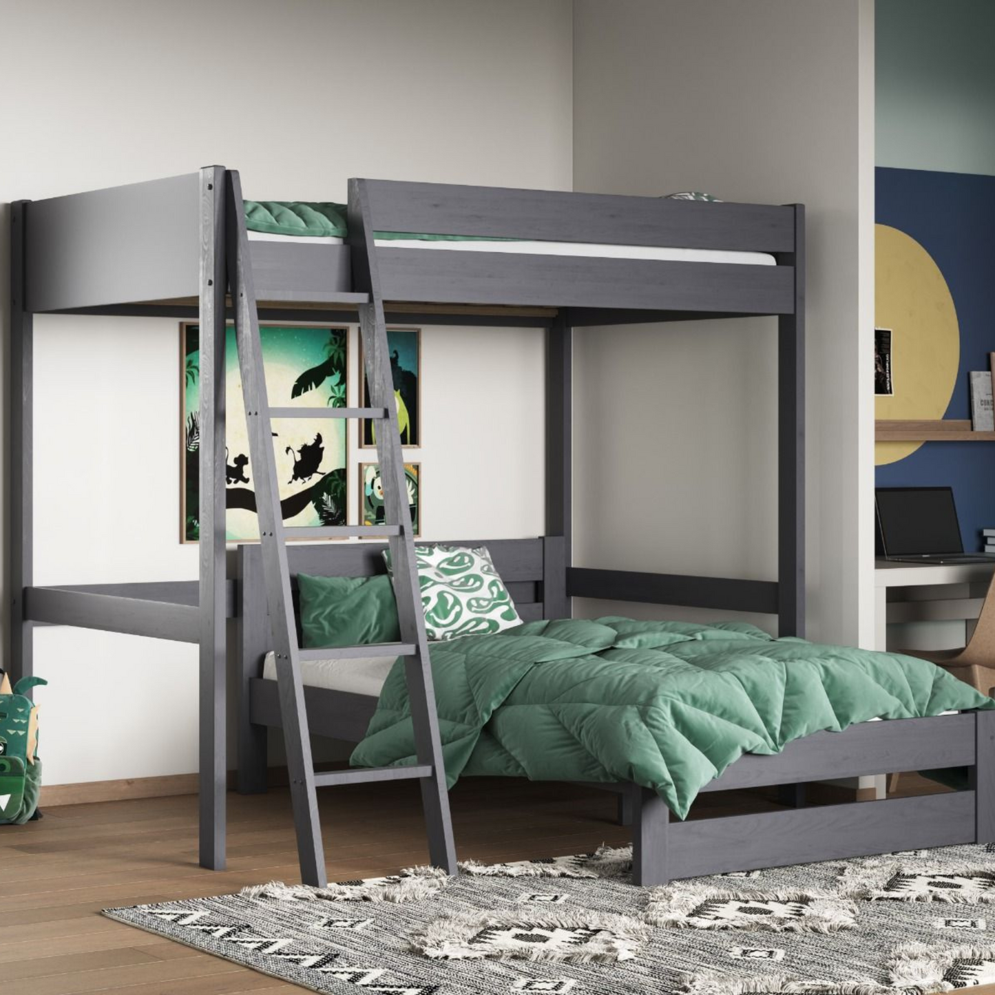 Noomi Tera High Sleeper with L Shaped Bed (FSC-CERTIFIED)