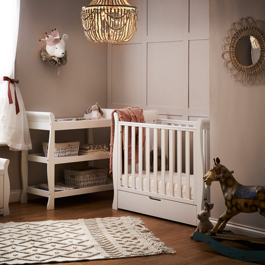 Obaby Stamford Space Saver 2 Piece Room Set - White 100 x 50