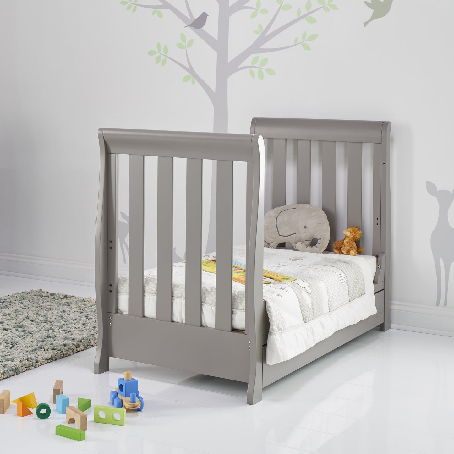 Obaby Stamford Mini 5 Piece Room Set - Taupe Grey 120 x 60