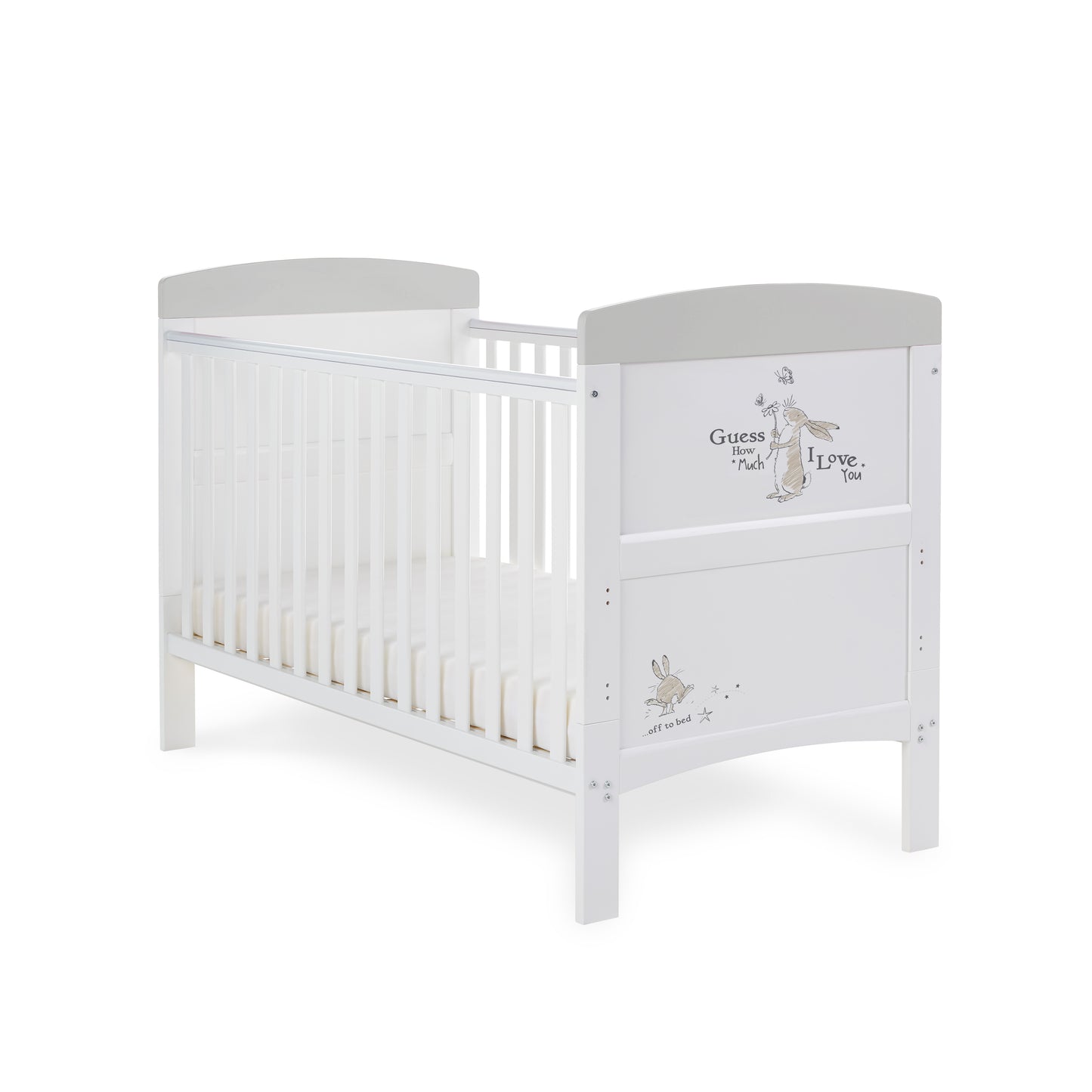 Obaby Grace Inspire Cot Bed - Guess - Scribble 140 x 70