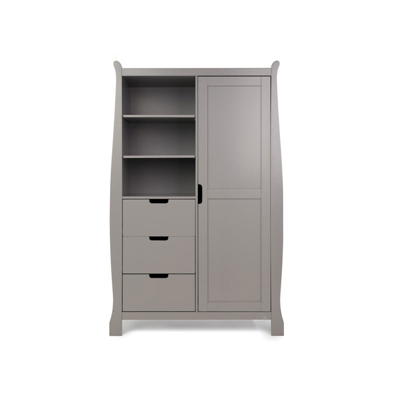Obaby Stamford Luxe Sleigh 4 Piece Room Set - Taupe Grey 140 x 70