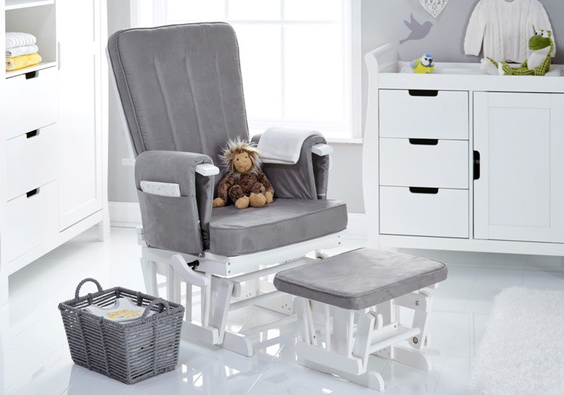 Obaby Stamford Luxe Sleigh 7 Piece Room Set - Taupe Grey 140 x 70