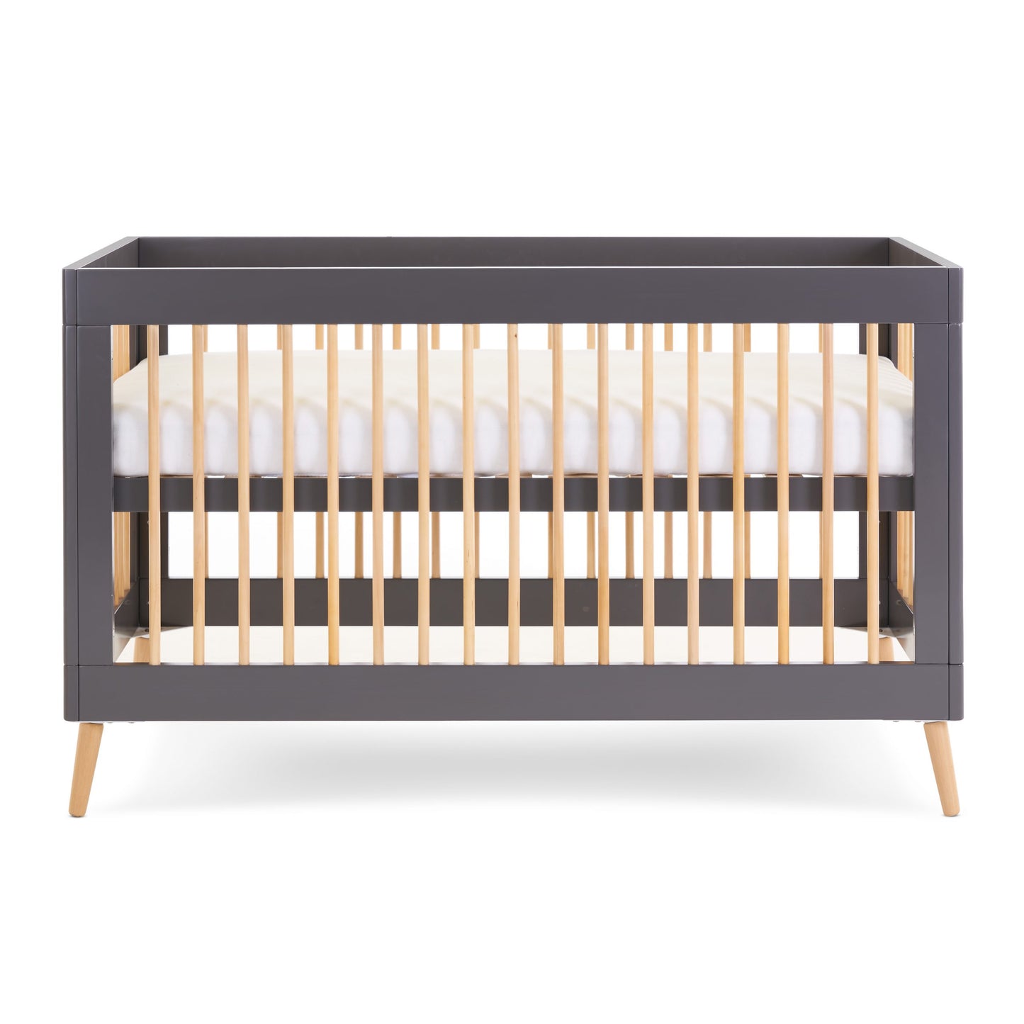 Obaby Maya Cot Bed - Slate with Natural 140 x 70