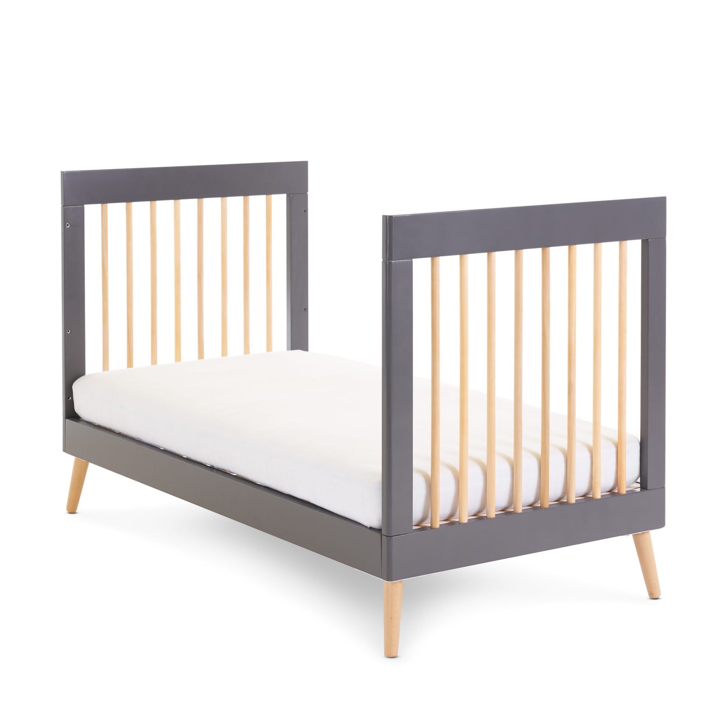 Obaby Maya Cot Bed - Slate with Natural 140 x 70