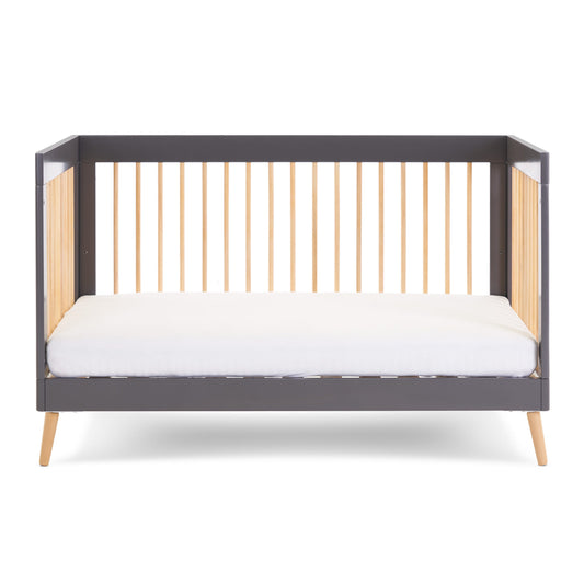 Obaby Maya Cot Bed - Slate with Natural 140 x 70