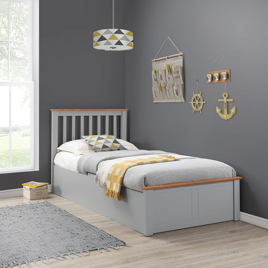 Bedmaster Francis Grey Wooden Ottoman Bed