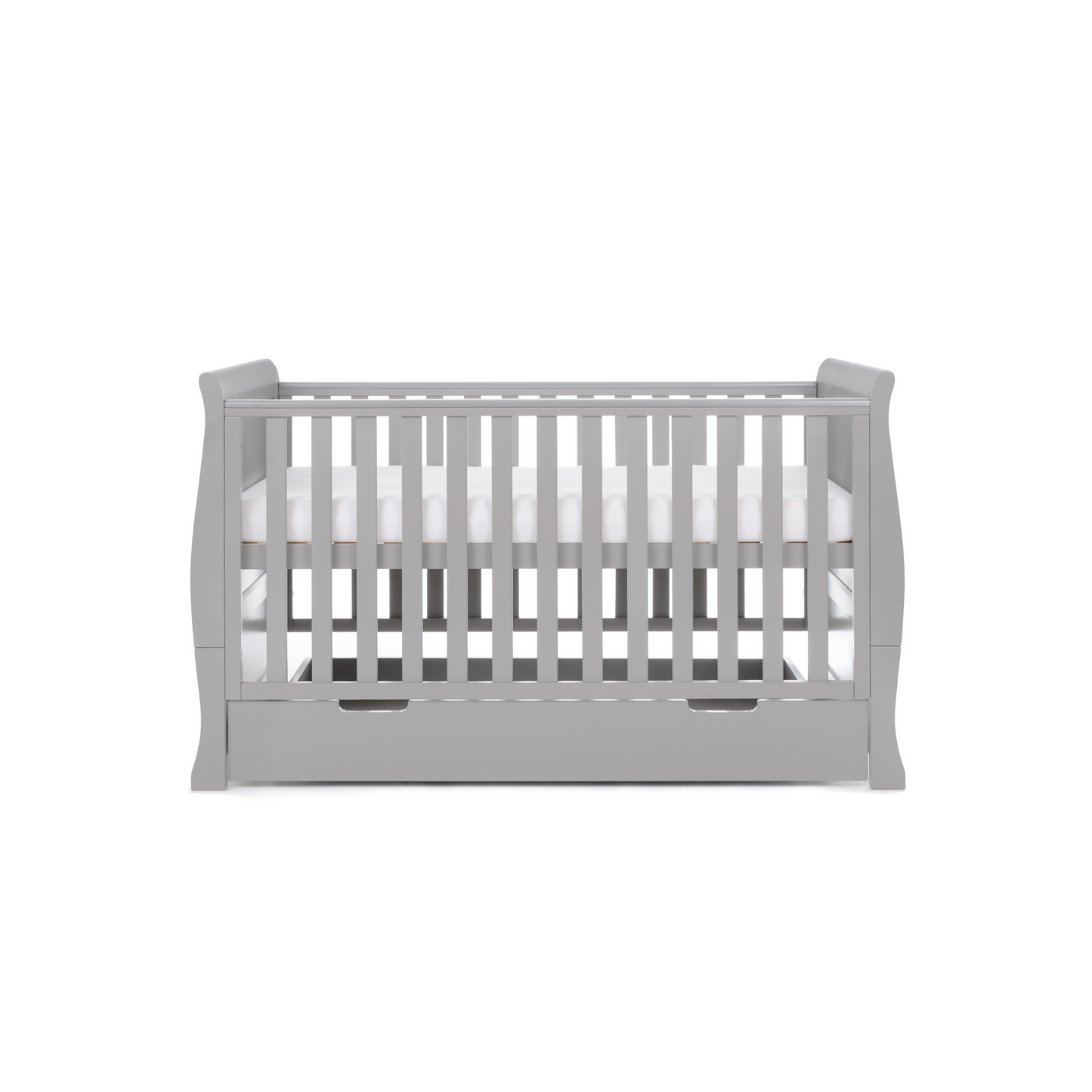 Obaby Stamford Classic Sleigh 3 Piece Room Set - Warm Grey 140 x 70
