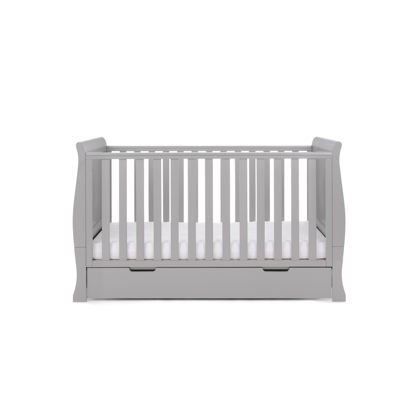 Obaby Stamford Classic Sleigh 3 Piece Room Set - Warm Grey 140 x 70
