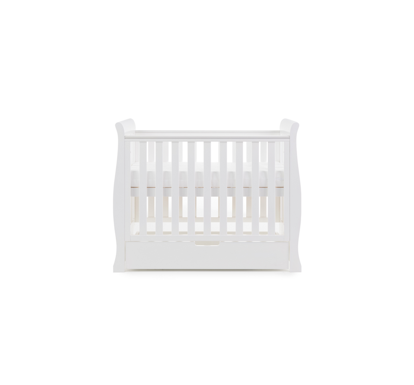 Obaby Stamford Space Saver Cot - White 100 x 50