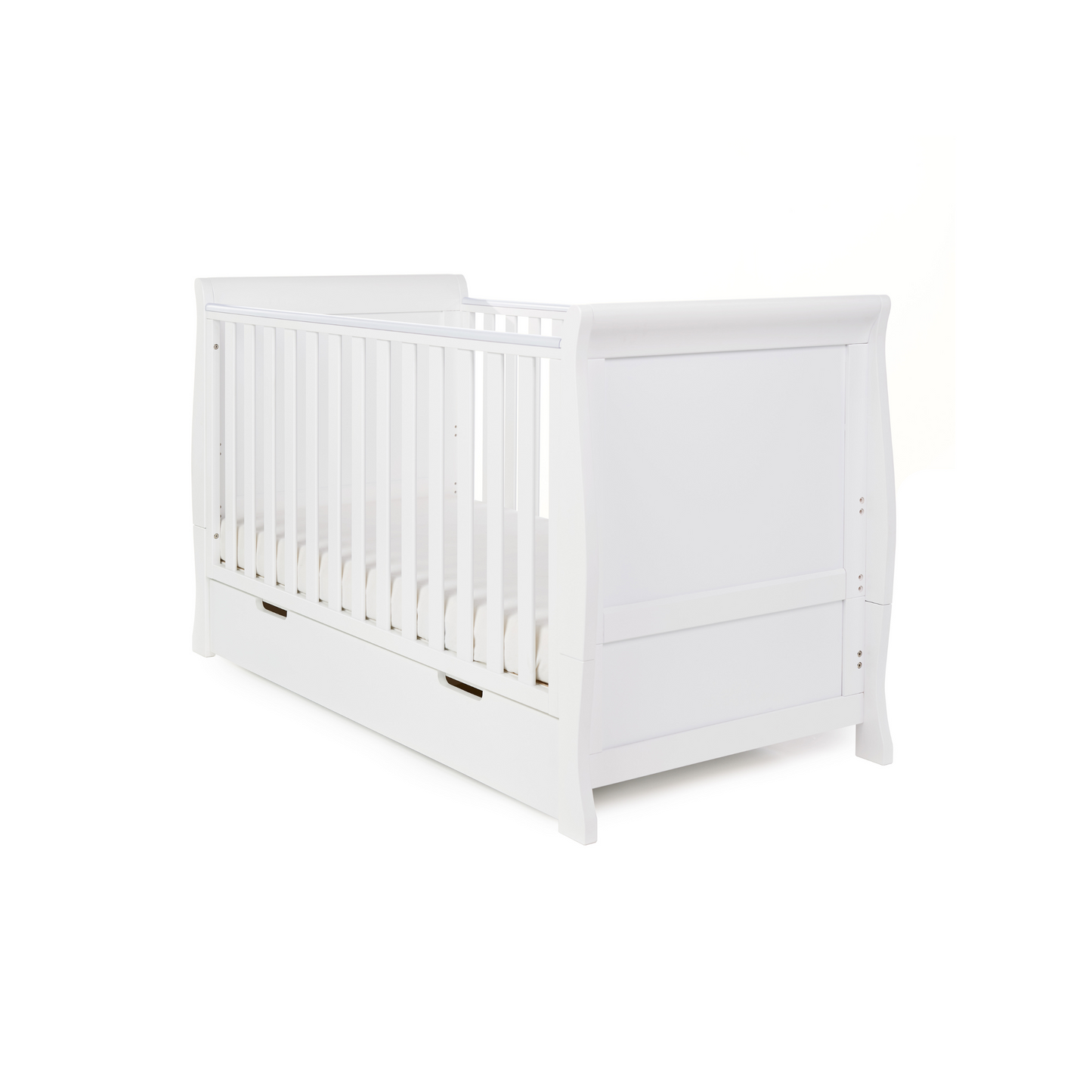 Obaby Stamford Classic Sleigh 5 Piece Room Set - White 140 x 70
