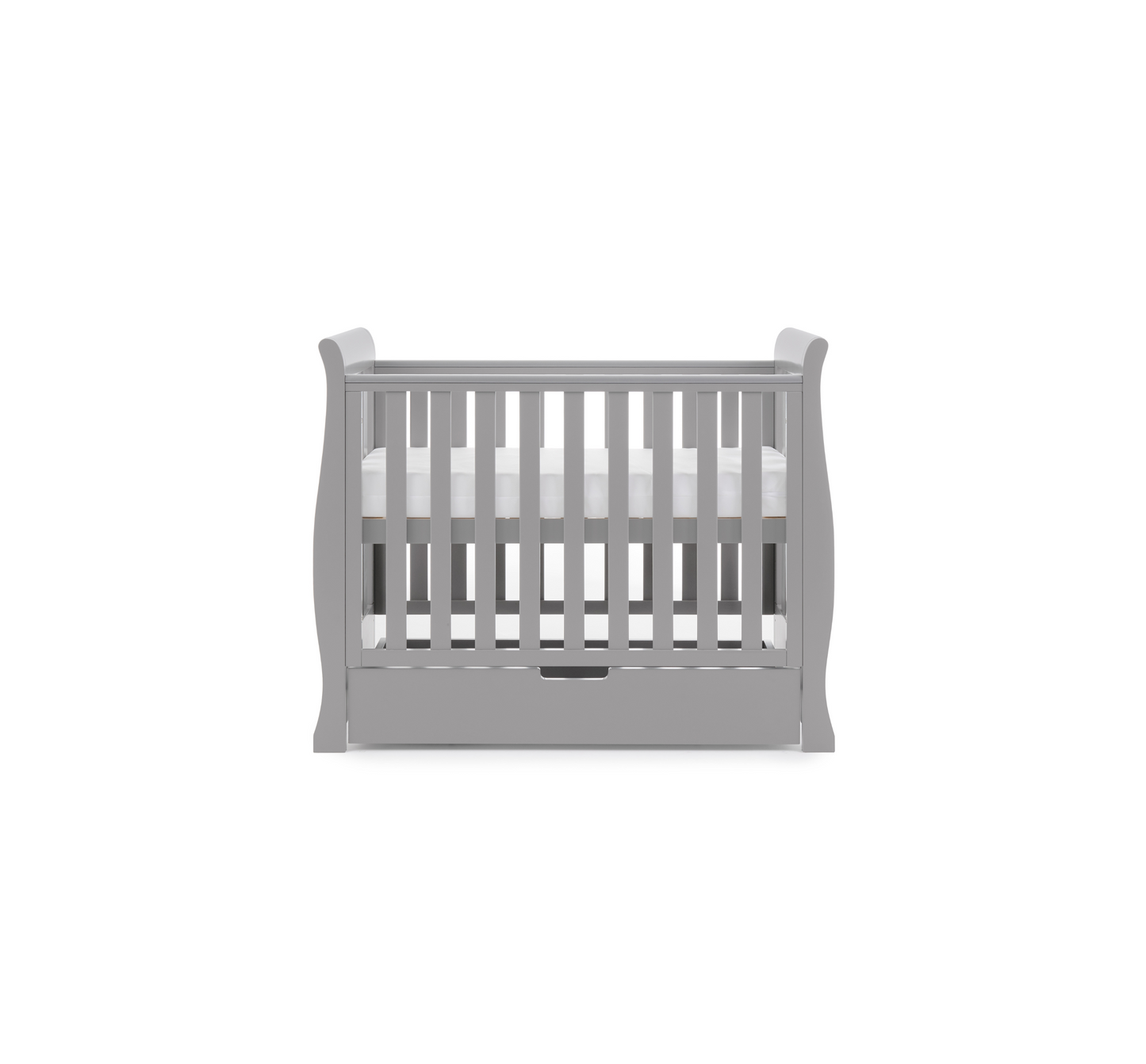 Obaby Stamford Space Saver Cot - Warm Grey 100 x 50