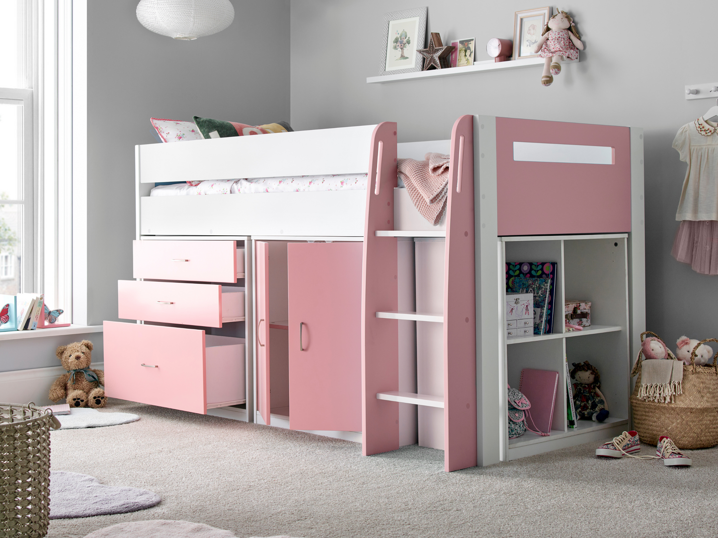 Bedmaster Lacy Storage Mid Sleeper