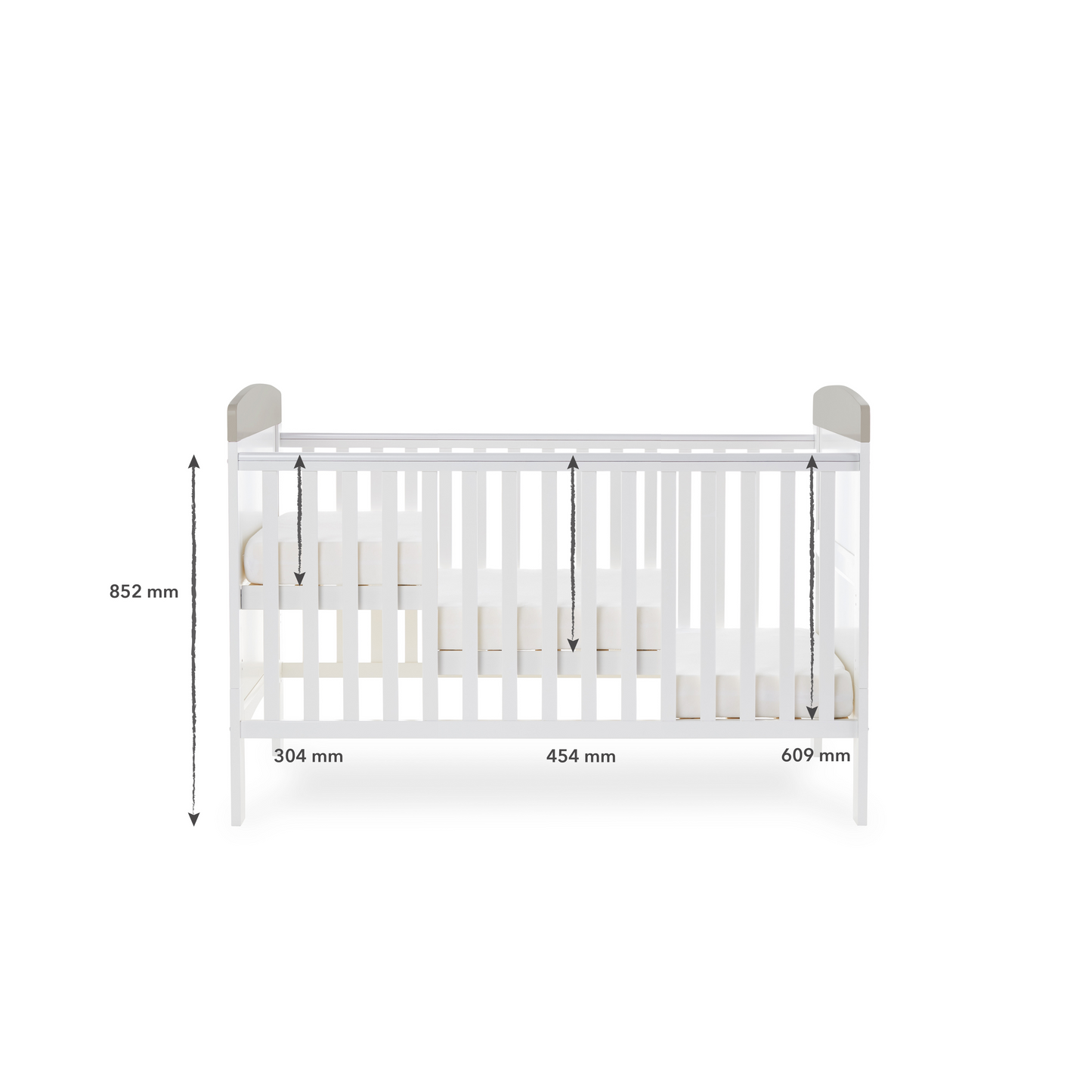 Obaby Grace Inspire Cot Bed - Guess - Scribble 140 x 70