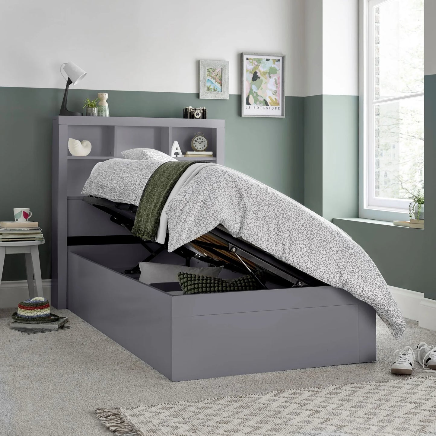 Bedmaster Oscar Wooden Ottoman Storage Bed