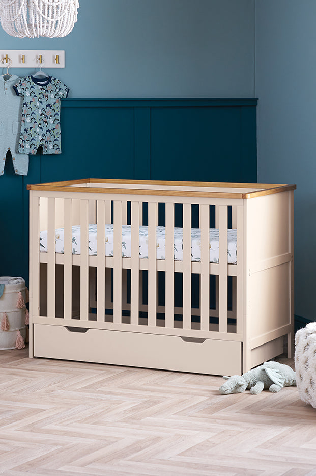 Obaby Evie Mini Cot Bed - Cashmere 120 x 60