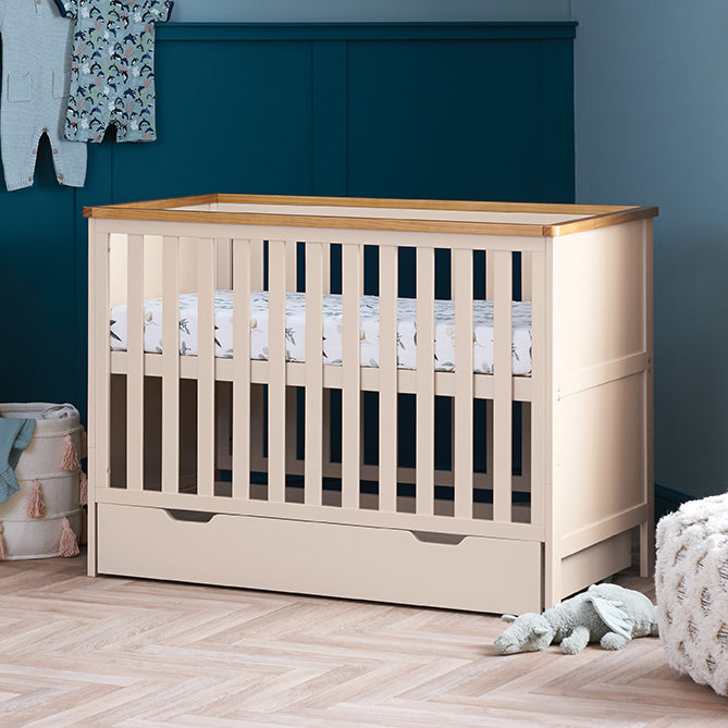 Obaby Evie Mini Cot Bed - Cashmere 120 x 60