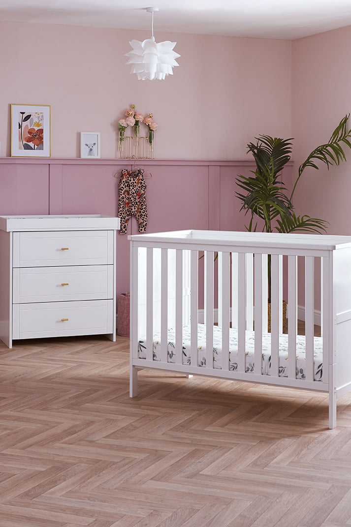 Obaby Evie Mini 2 Piece Room Set - White 120 x 60