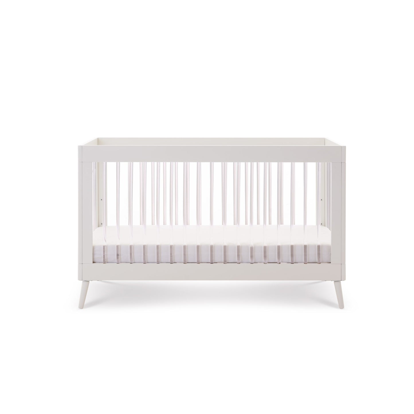 Obaby Maya 3 Piece Room Set - White with Acrylic 140 x 70