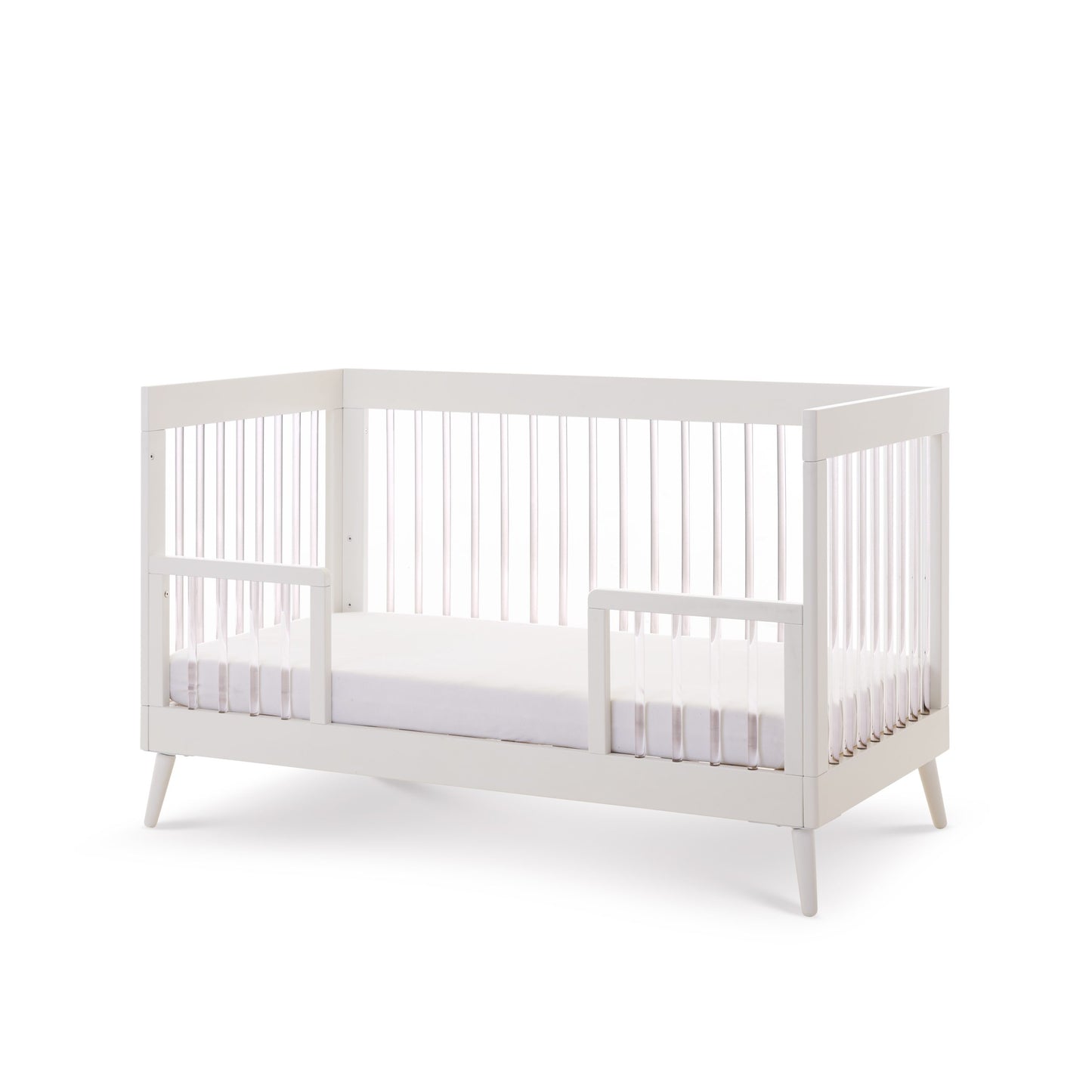 Obaby Maya 3 Piece Room Set - White with Acrylic 140 x 70