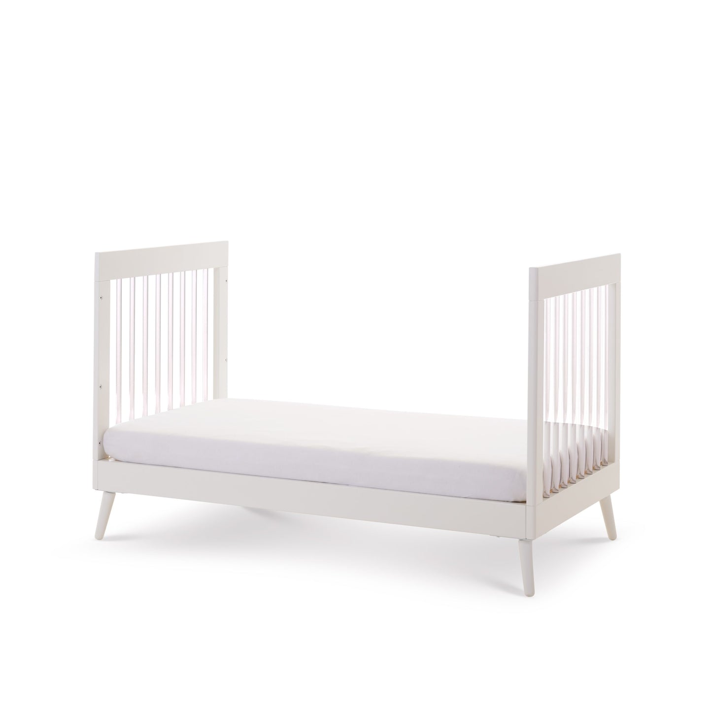 Obaby Maya 3 Piece Room Set - White with Acrylic 140 x 70