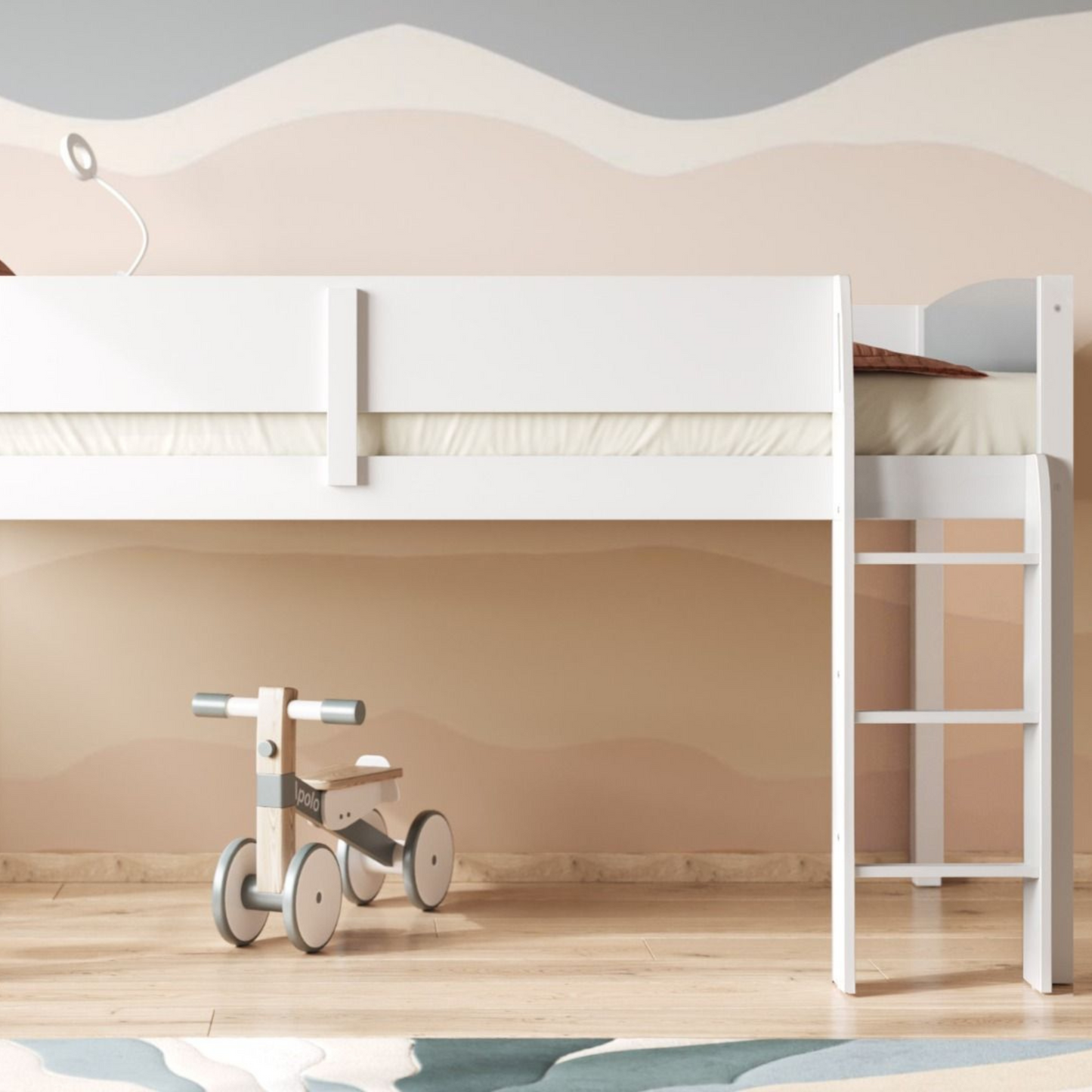 Flair Loop Wooden Mid Sleeper Cabin Bed