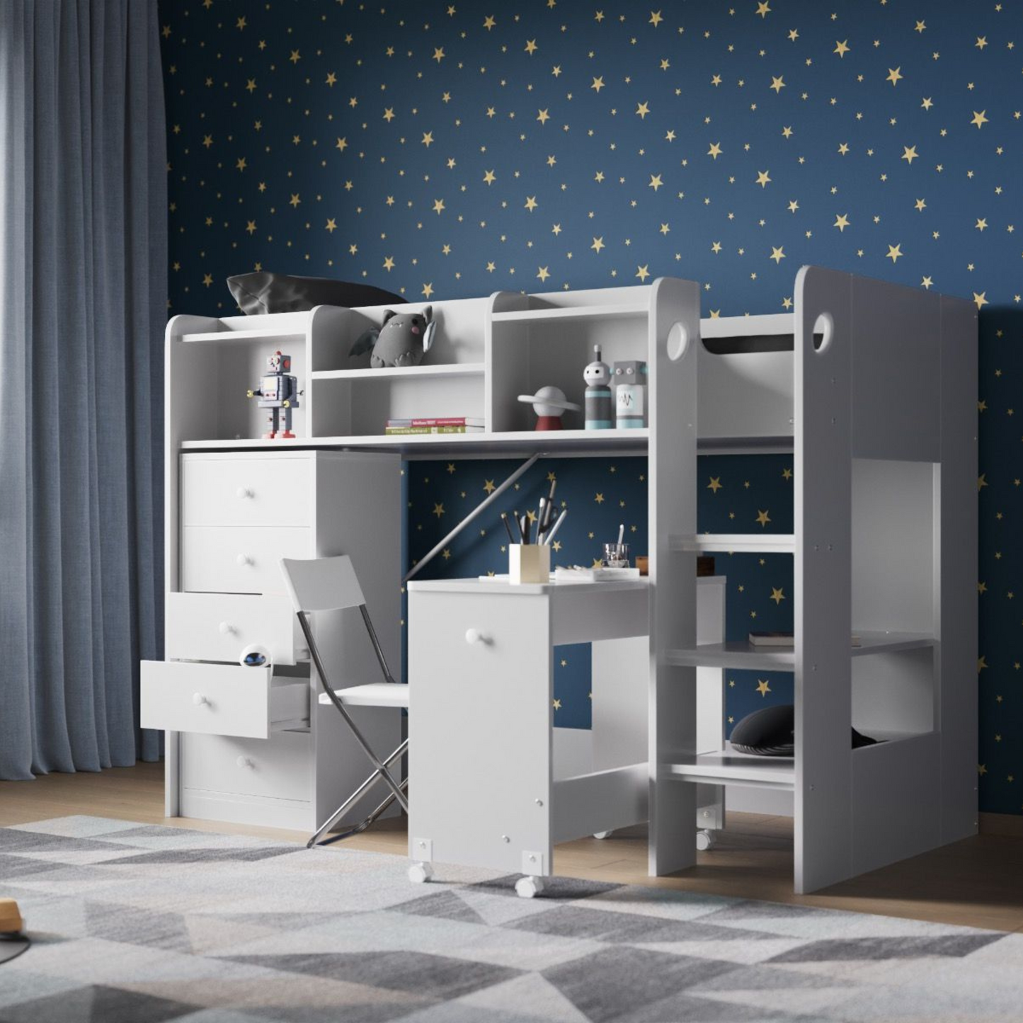 Flair Wizard Junior Mid High Cabin Station with Storage
