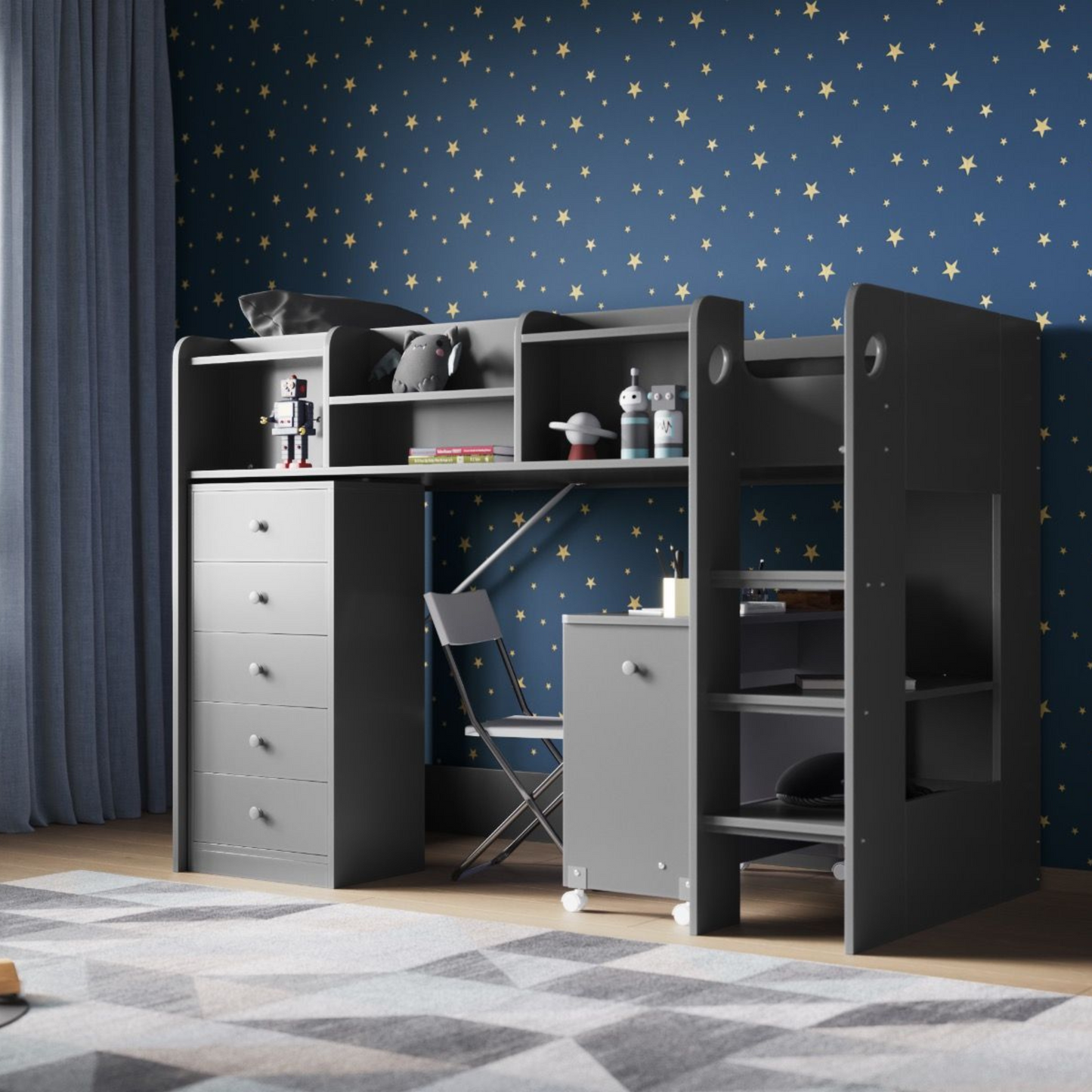 Flair Wizard Junior Mid High Cabin Station with Storage