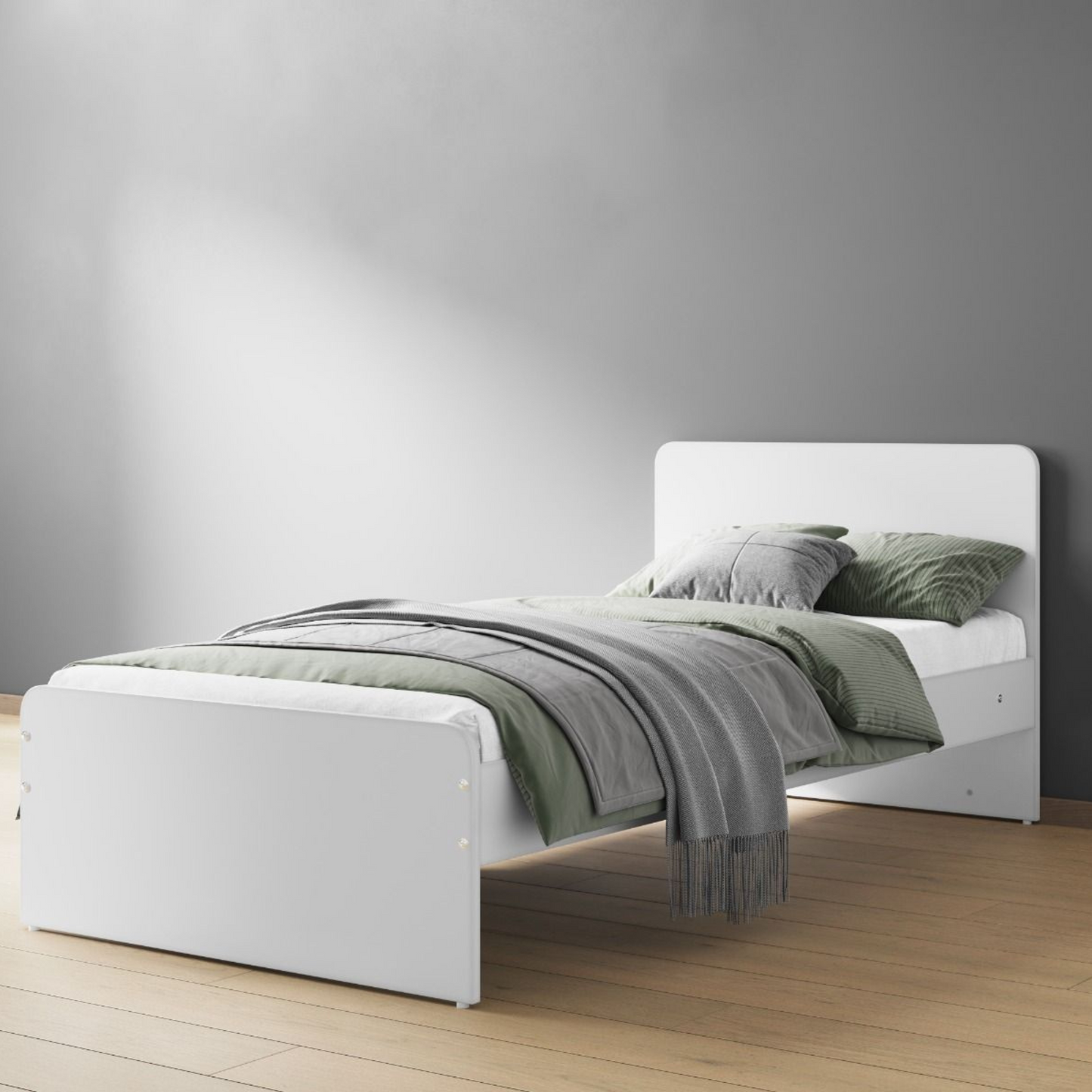 Flair Wizard Single Bed Frame - White