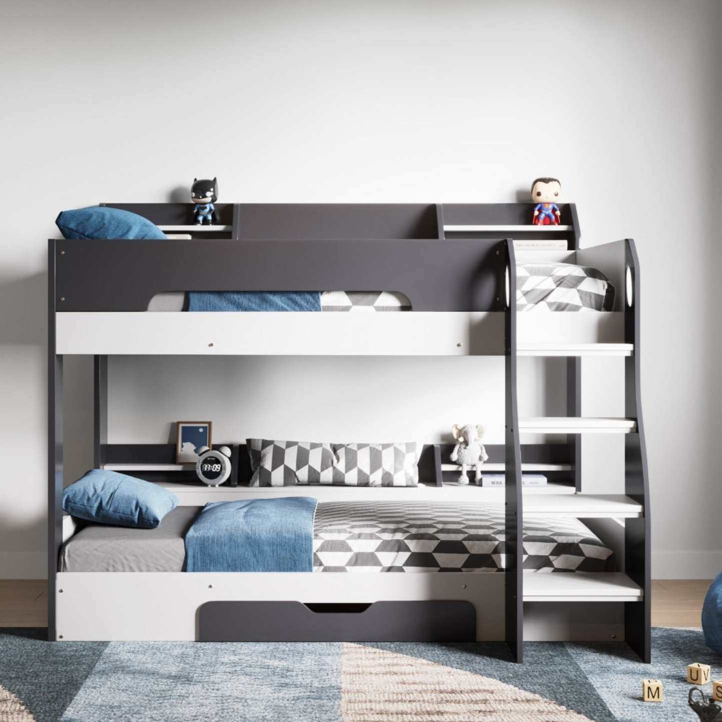 Flair Furnishings Flick Bunk Bed - Grey