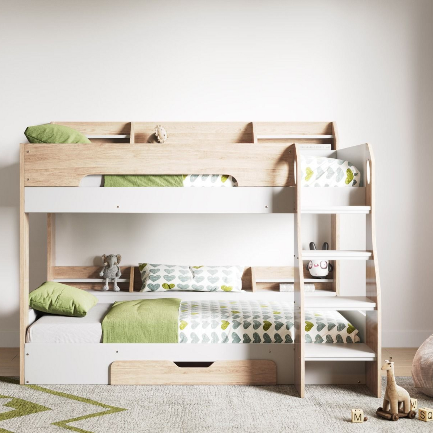 Flair Furnishings Flick Bunk Bed - Oak