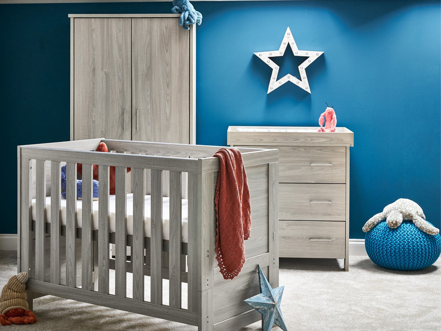 Obaby Nika Mini 3 Piece Room Set 120 x 60