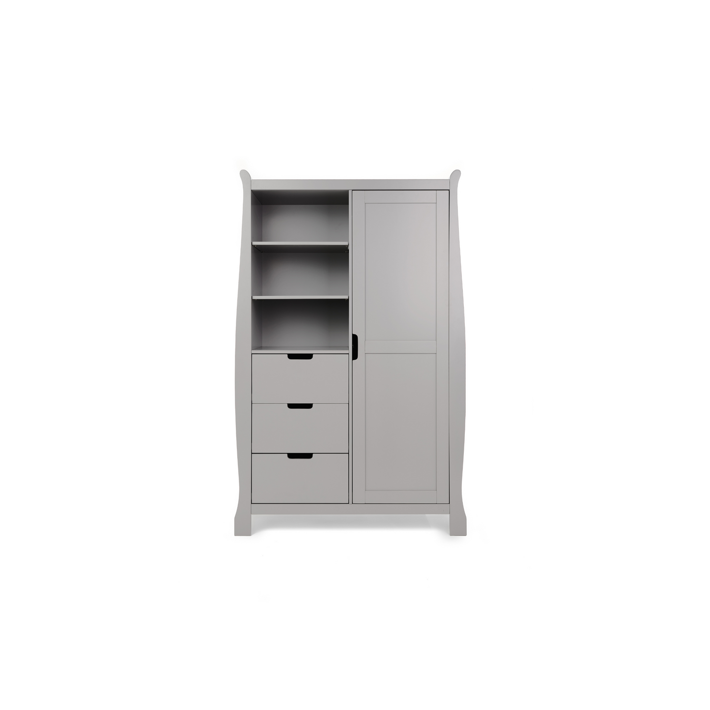 Obaby Stamford Classic Sleigh 3 Piece Room Set - Warm Grey 140 x 70