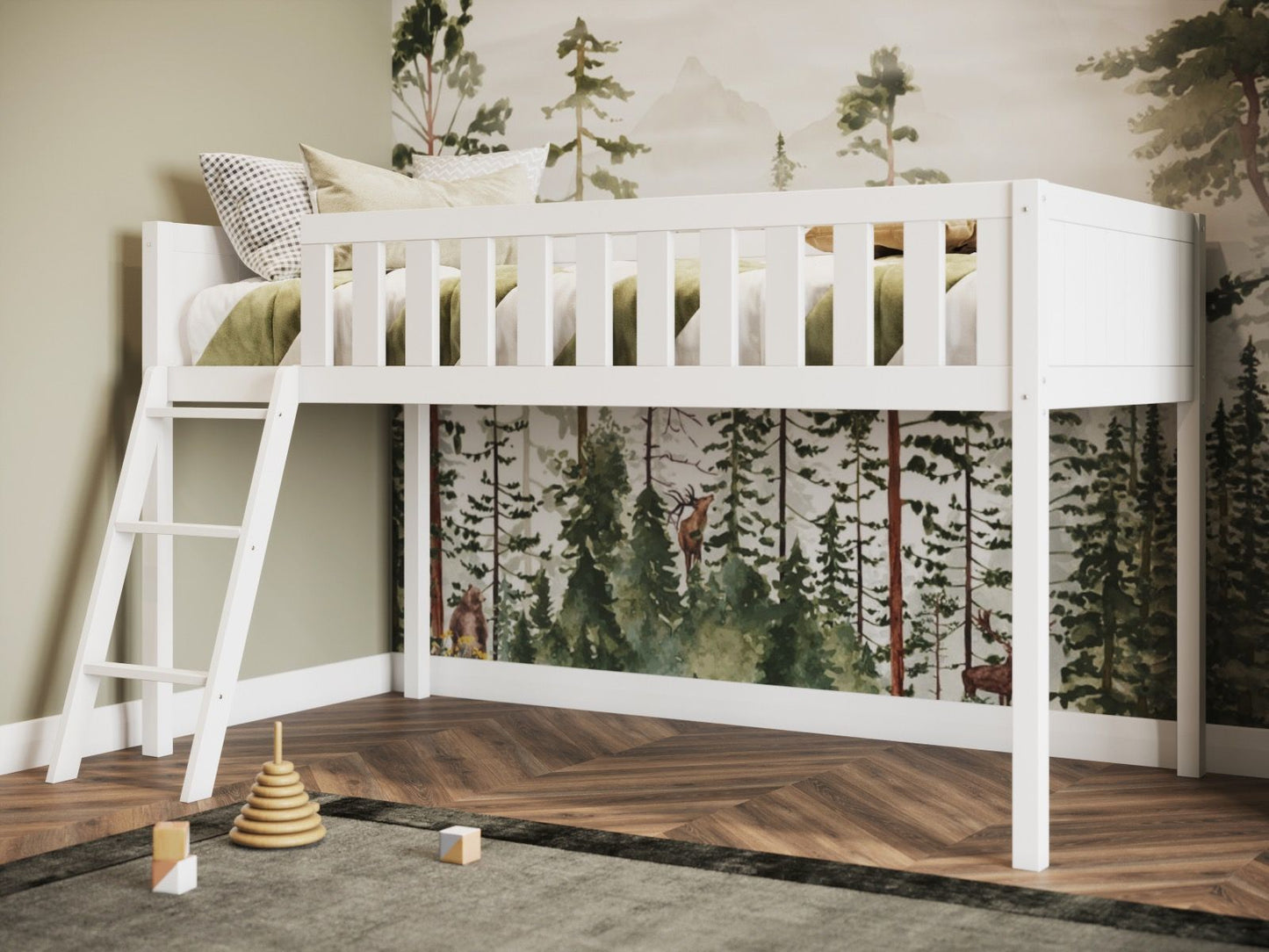 Flair Bea Midsleeper Wooden Cabin Bed