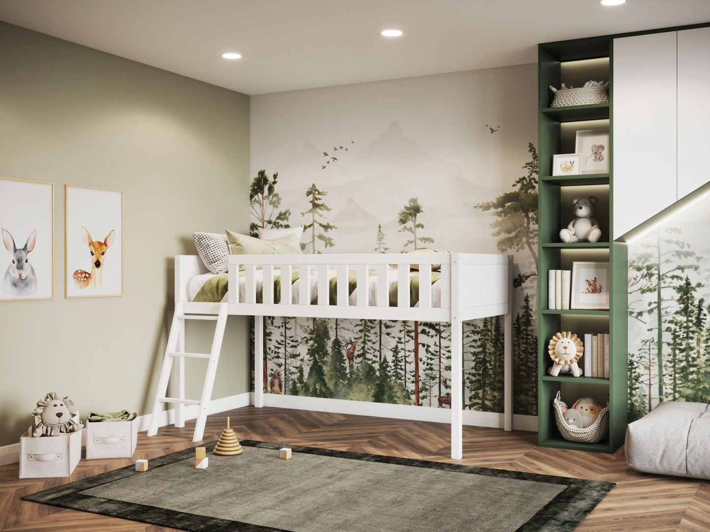 Flair Bea Midsleeper Wooden Cabin Bed