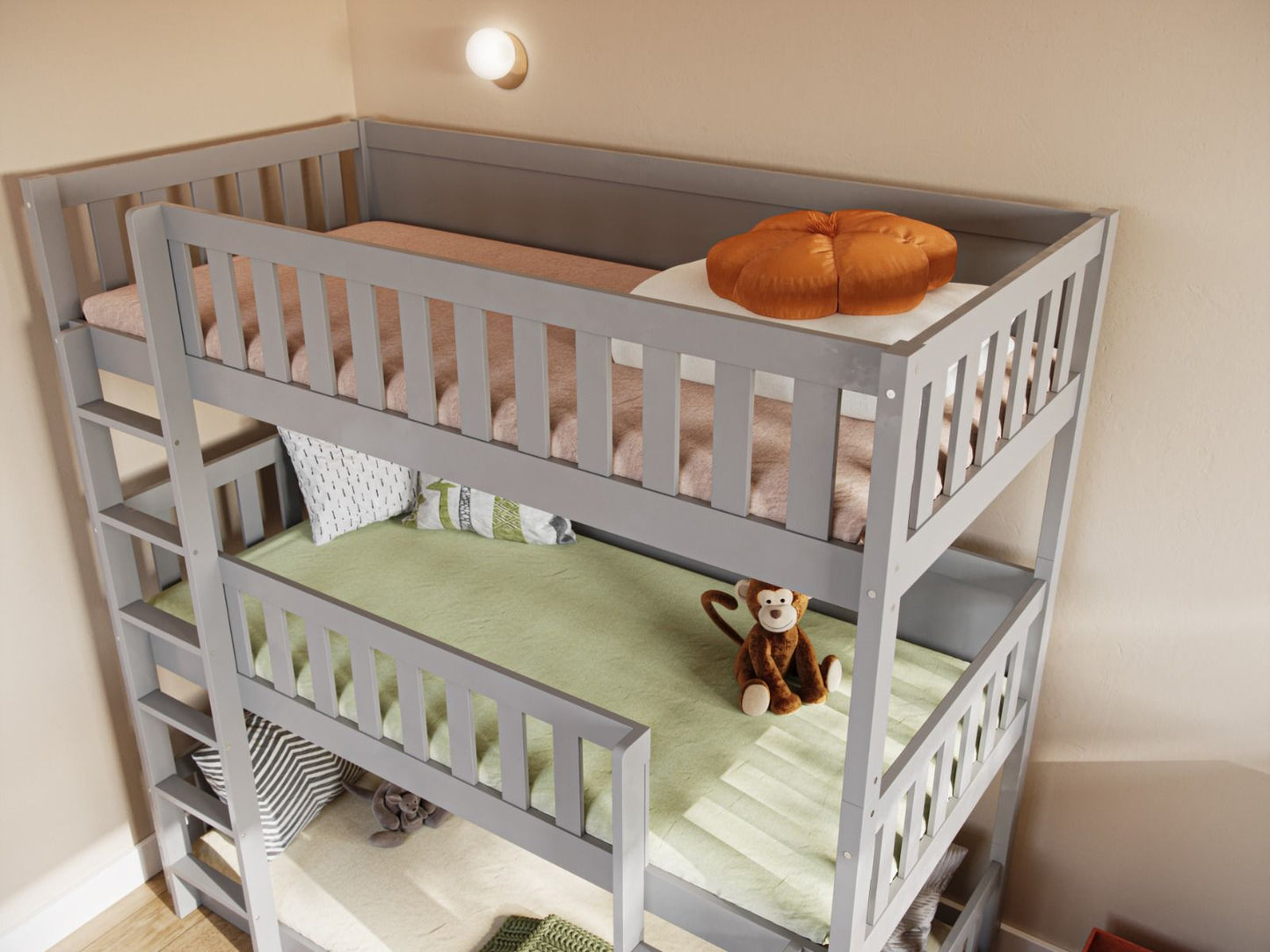 Flair Bea Triple High Wooden Bunk Bed