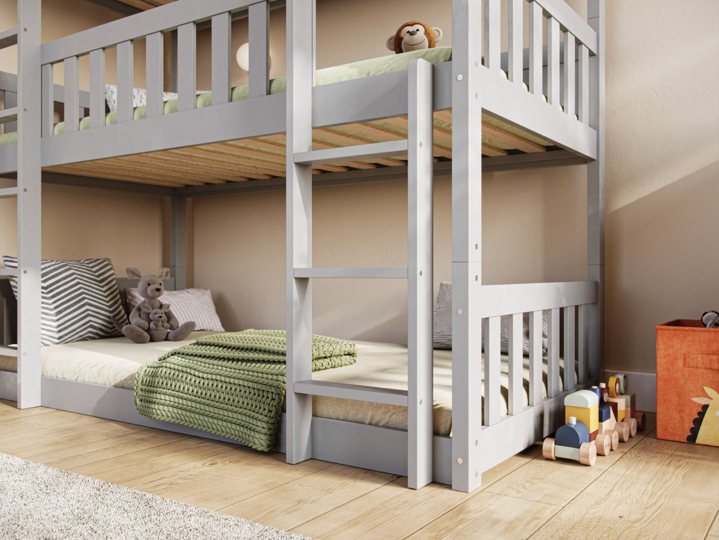 Flair Bea Triple High Wooden Bunk Bed