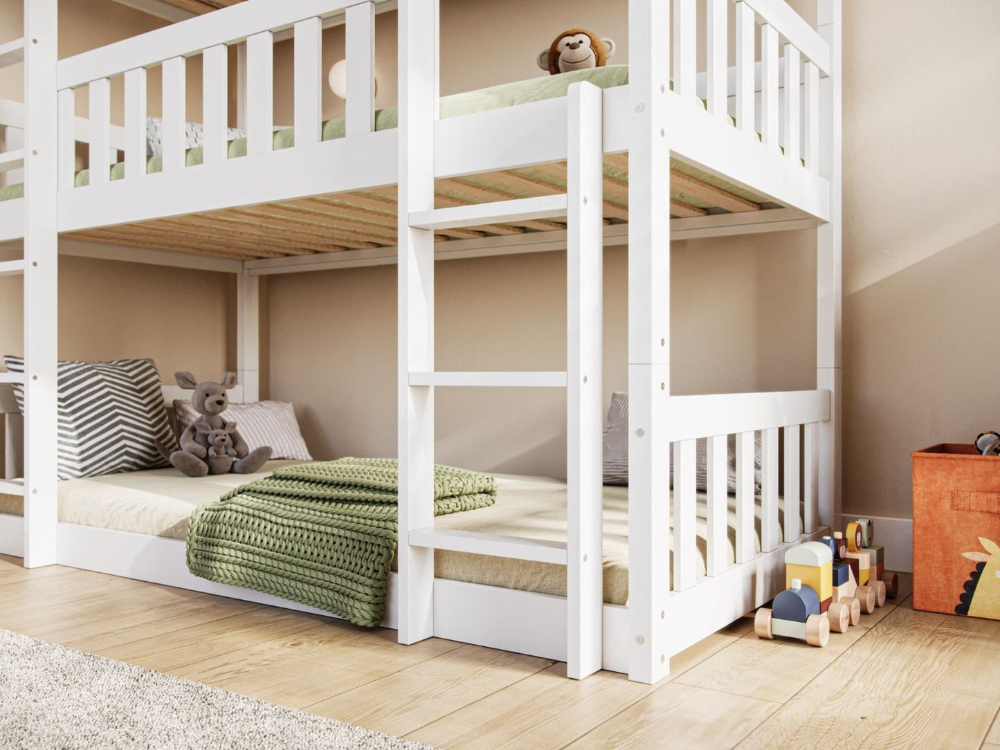 Flair Bea Triple High Wooden Bunk Bed