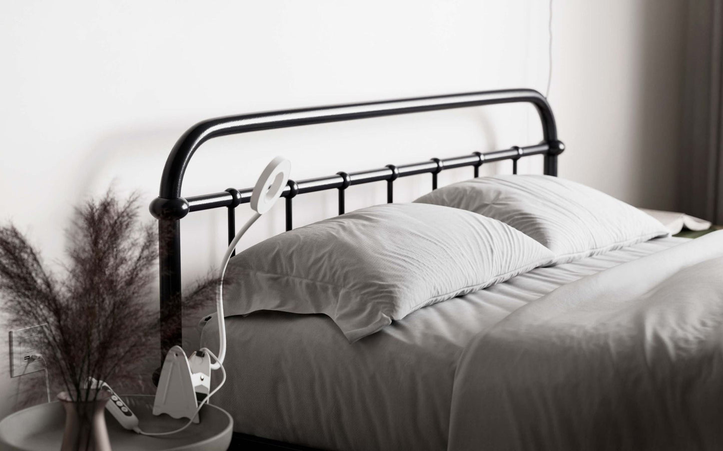 Flair Compton Black Metal Bed
