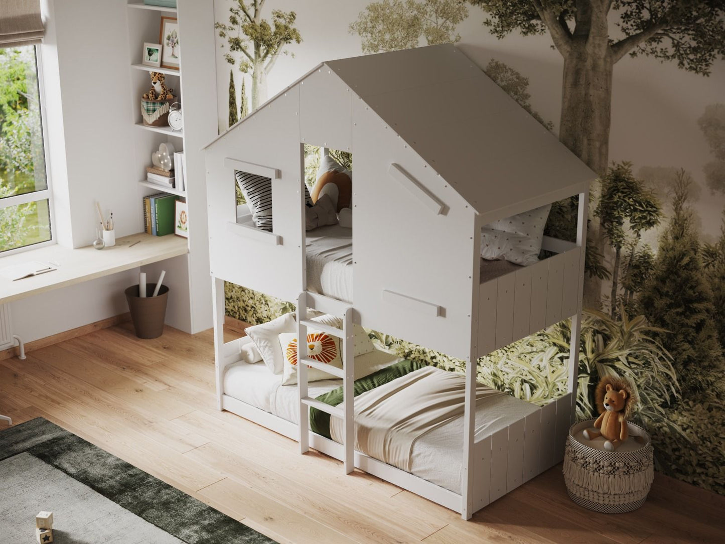 Flair Jungle House Wooden Bunk Bed