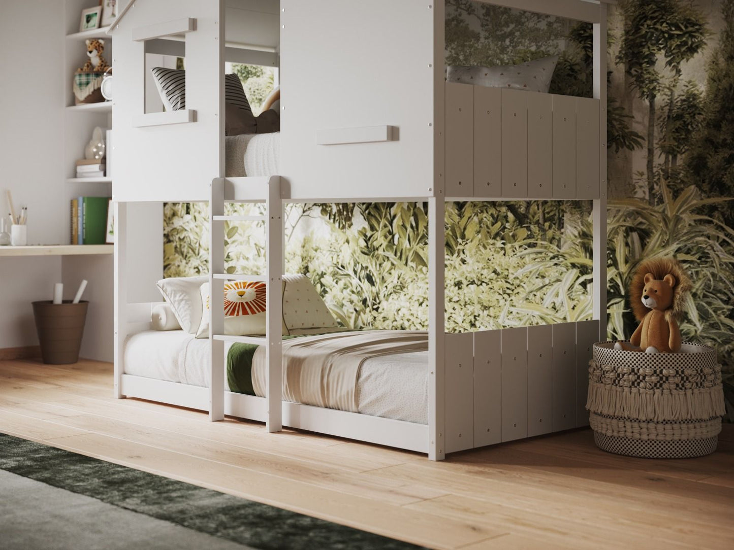 Flair Jungle House Wooden Bunk Bed