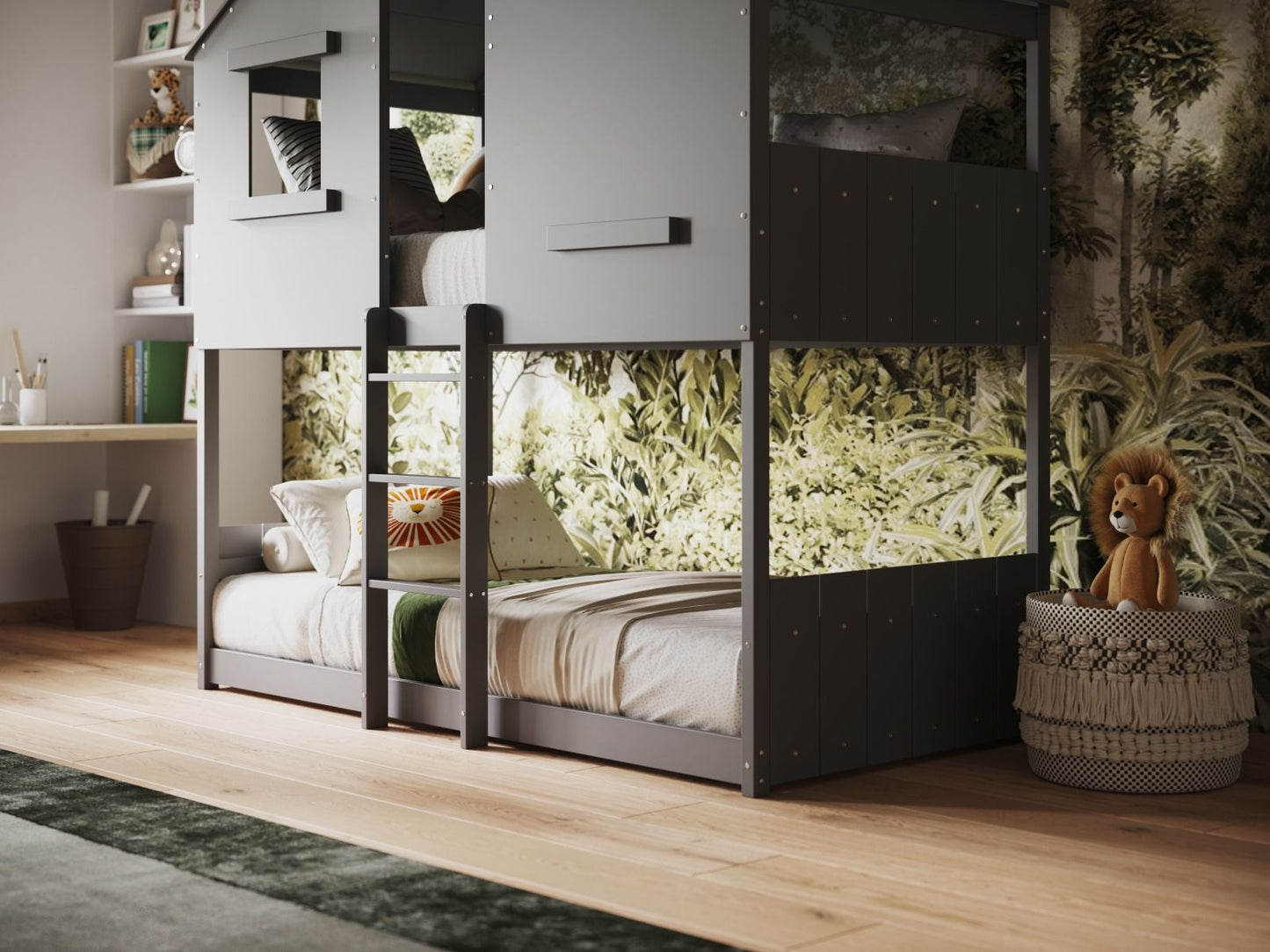 Flair Jungle House Wooden Bunk Bed