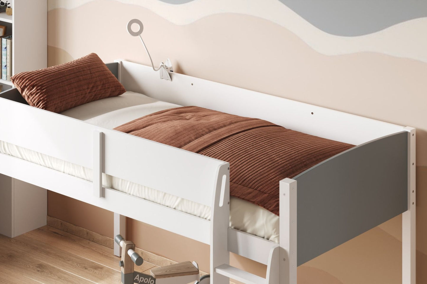 Flair Loop Wooden Mid Sleeper Cabin Bed