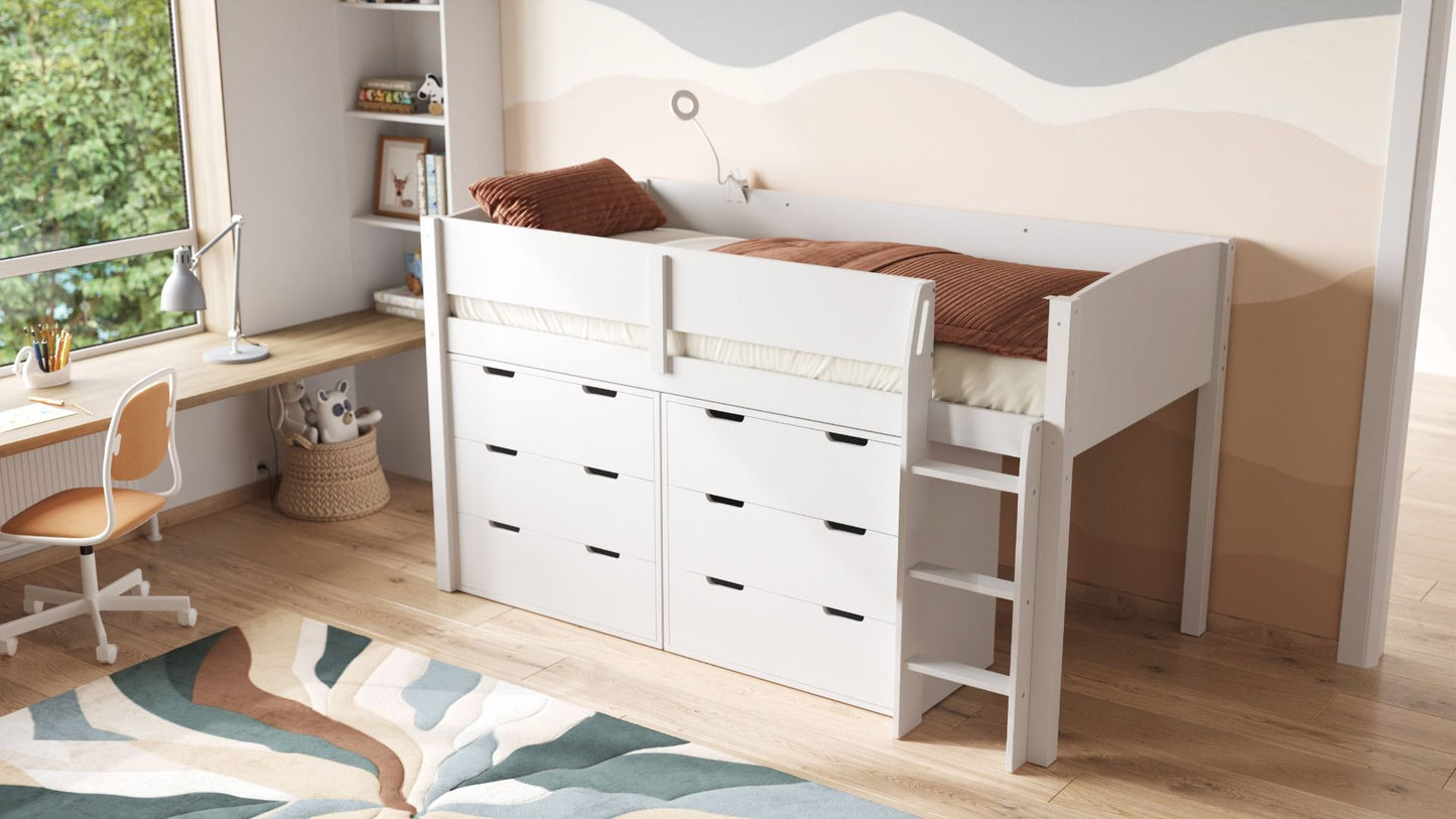 Flair Loop Midsleeper Bed Storage Set