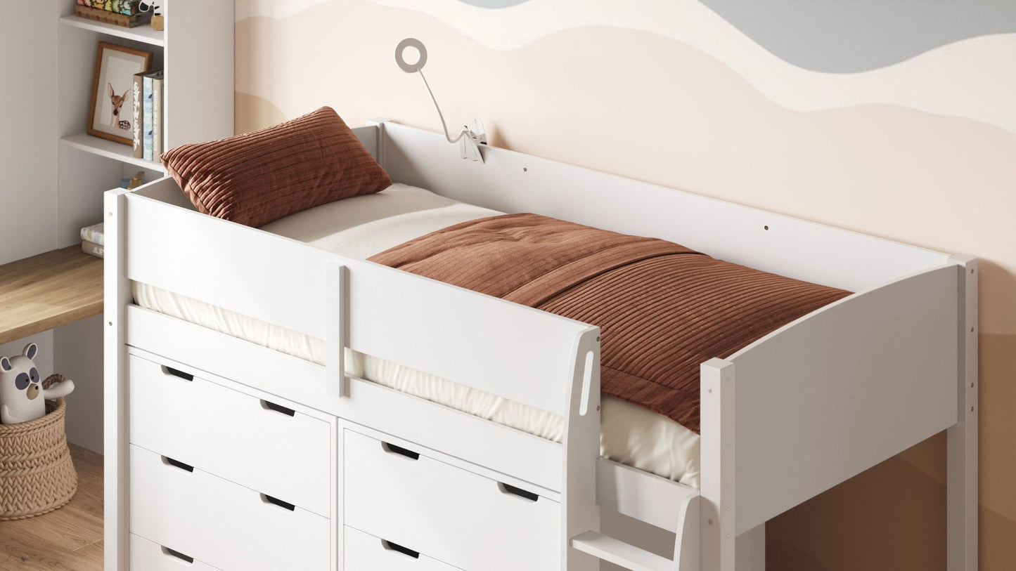 Flair Loop Midsleeper Bed Storage Set