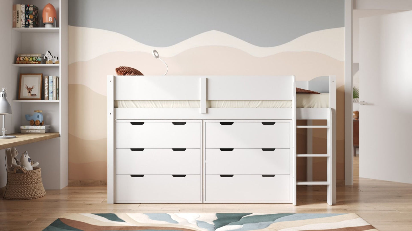 Flair Loop Midsleeper Bed Storage Set